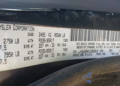 2001 Jeep Grand Cherokee Limited from USA, damaged, VIN 1J4GW58NX1C685810